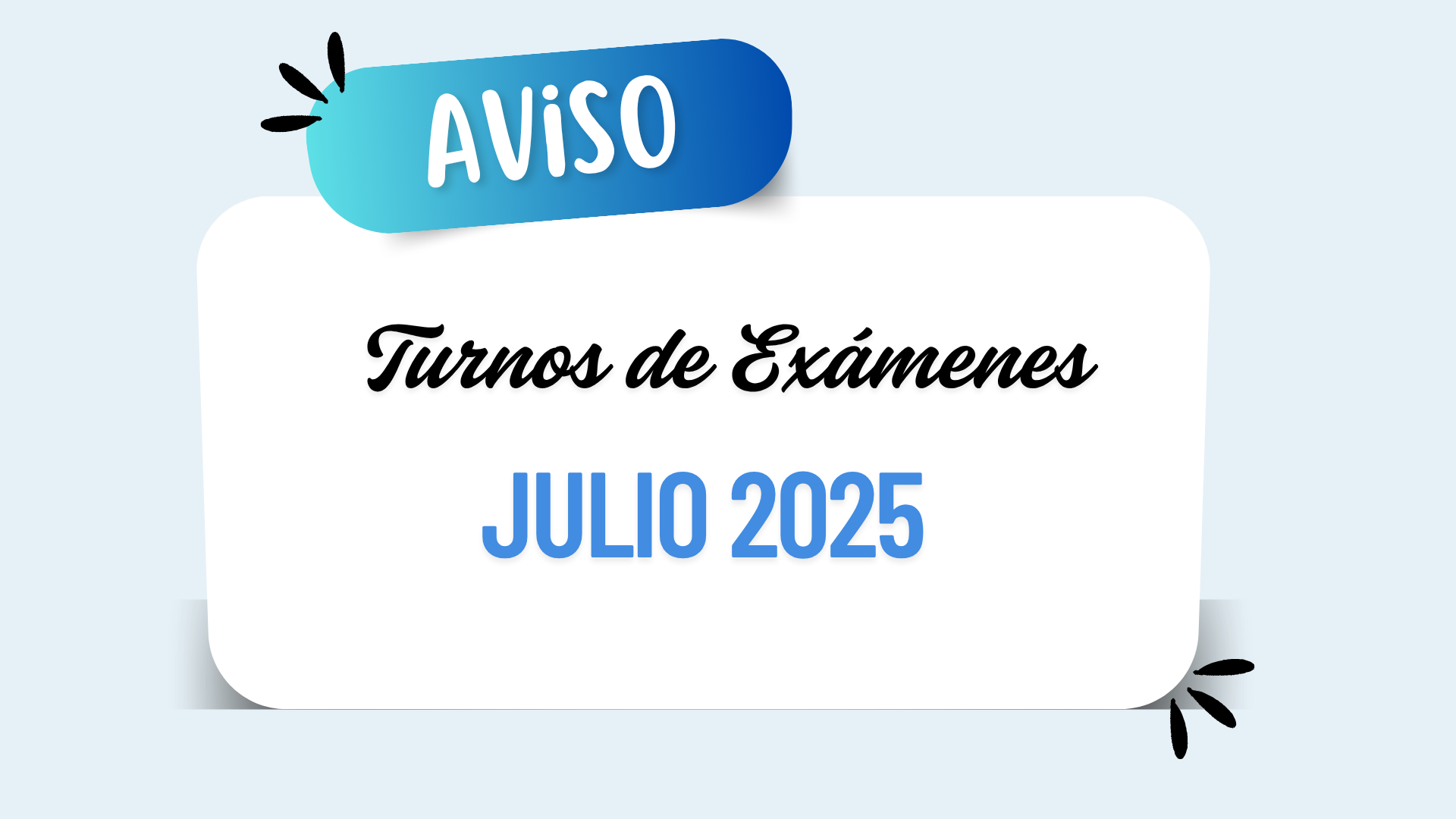 Examenes Julio 2025